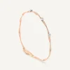 Bracelets-Marco Bicego 18K Rose Gold Twisted Coil Bracelet With Diamonds RoseGold