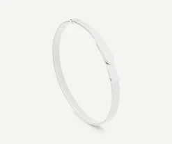 Bracelets-Marco Bicego 18K White Gold Coil Bangle Bracelet, Thin WhiteGold