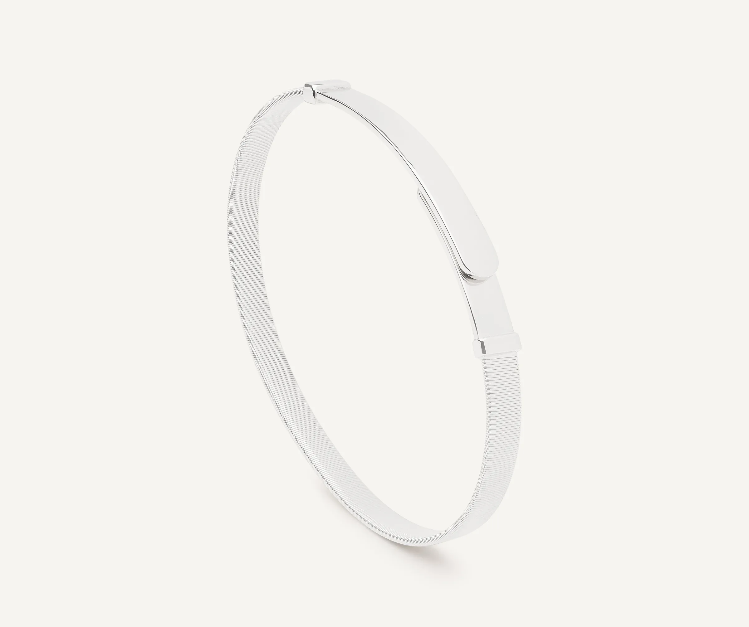 Bracelets-Marco Bicego 18K White Gold Coil Bangle Bracelet, Thin WhiteGold