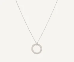 Pendants | Necklaces-Marco Bicego 18K White Gold Pendant With Diamonds Whitegold