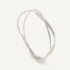 Bracelets-Marco Bicego 18K White Gold 2-Strand Bangle With Diamonds Whitegold