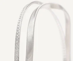 Bracelets-Marco Bicego 18K White Gold 2-Strand Bangle With Diamonds Whitegold