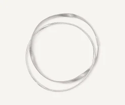 Bracelets-Marco Bicego 18K White Gold 2-Strand Bangle With Diamonds Whitegold