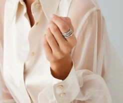 Rings-Marco Bicego 18K White Gold 7-Strand Ring With Diamonds WhiteGold