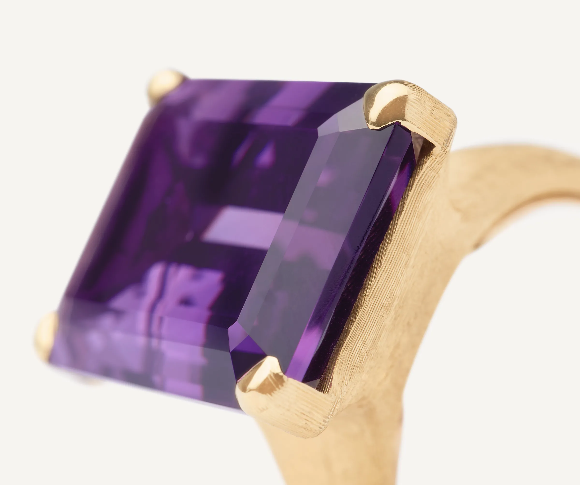 Rings-Marco Bicego 18K Yellow Gold Amethyst Cocktail Ring Yellowgold