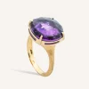 Rings-Marco Bicego 18K Yellow Gold and Amethyst Cocktail Ring Yellowgold
