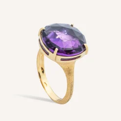 Rings-Marco Bicego 18K Yellow Gold and Amethyst Cocktail Ring Yellowgold