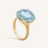Rings-Marco Bicego 18K Yellow Gold and Blue Topaz Cocktail Ring Yellowgold
