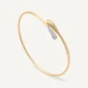 Bracelets-Marco Bicego 18K Yellow Gold and Diamond Hugging Cuff Yellowgold