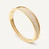 Bracelets-Marco Bicego 18K Yellow Gold and Diamond Pavé Bangle Yellowgold