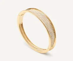 Bracelets-Marco Bicego 18K Yellow Gold and Diamond Pavé Bangle Yellowgold