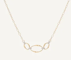 Necklaces-Marco Bicego 18K Yellow Gold and Diamond Half Collar Yellowgold