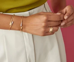 Bracelets-Marco Bicego 18K Yellow Gold and Diamond Hugging Cuff Yellowgold