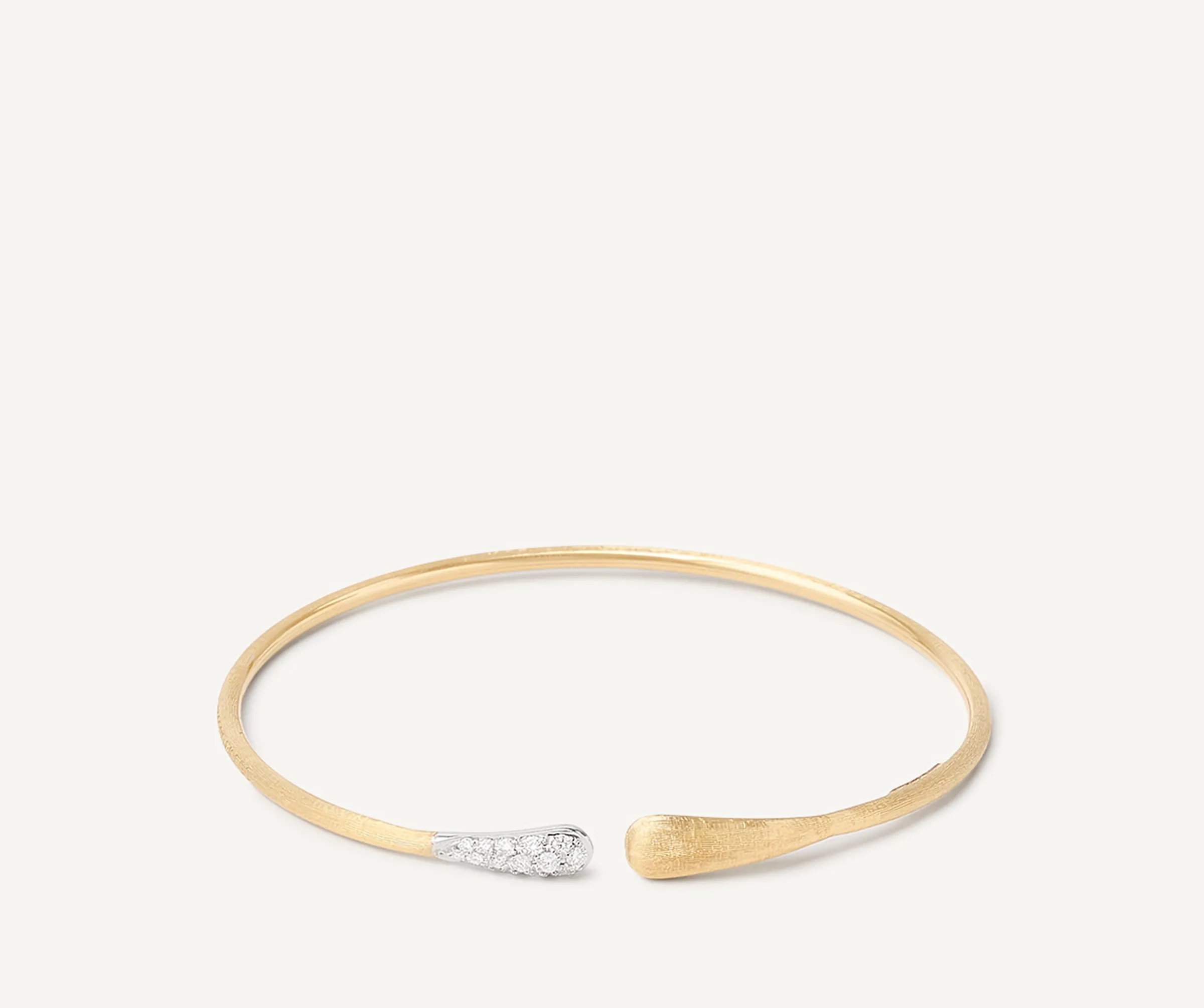 Bracelets-Marco Bicego 18K Yellow Gold and Diamond Kissing Cuff Yellowgold