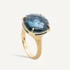 Rings-Marco Bicego 18K Yellow Gold and London Blue Topaz Cocktail Ring Yellowgold