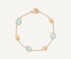 Bracelets-Marco Bicego 18K Yellow Gold Aquamarine u0026 Gold Bracelet Yellowgold
