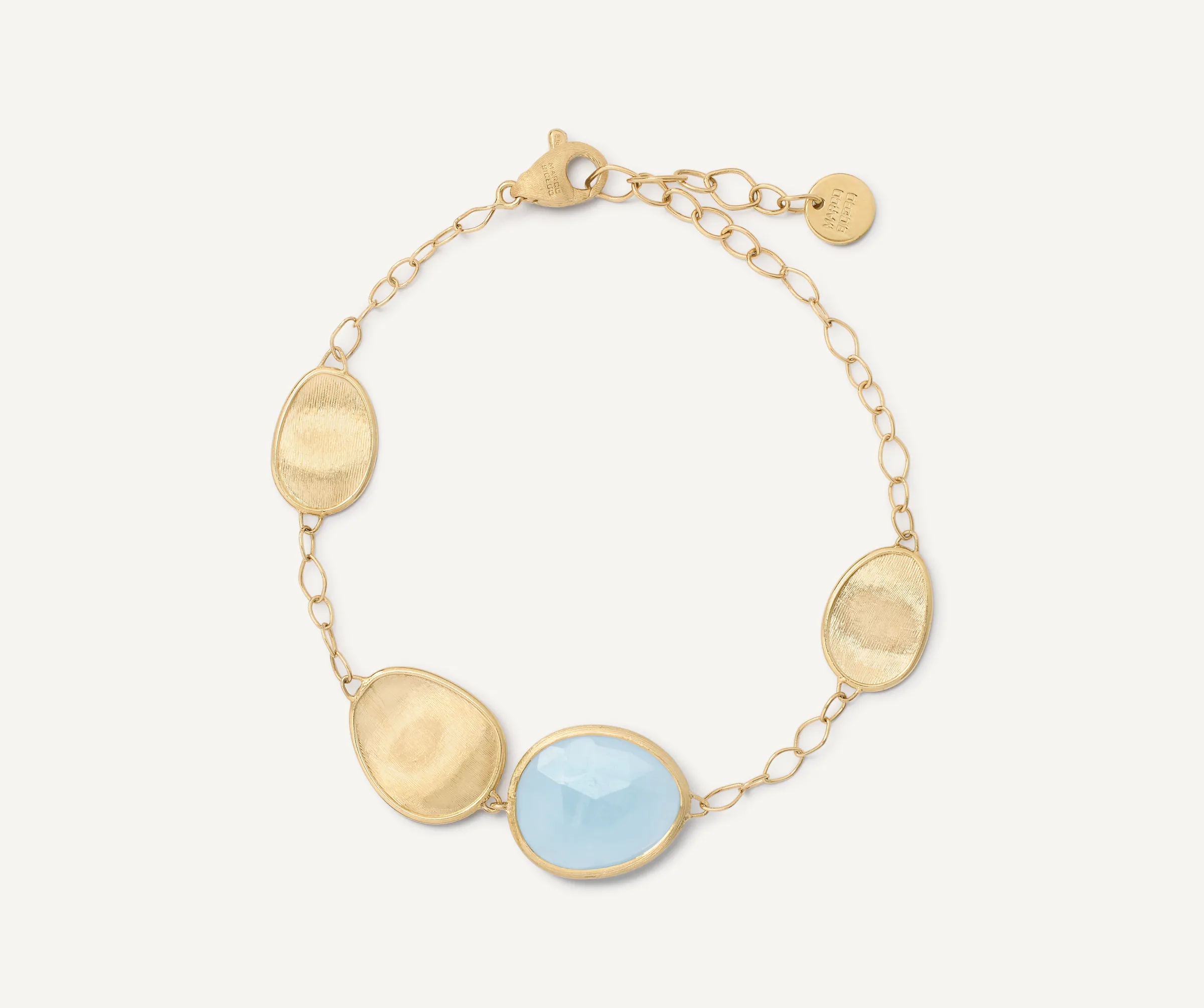 Bracelets-Marco Bicego 18K Yellow Gold Aquamarine Bracelet Yellowgold