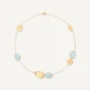 Necklaces-Marco Bicego 18K Yellow Gold Aquamarine Necklace Yellowgold