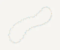 Necklaces-Marco Bicego 18K Yellow Gold Aquamarine Long Necklace Yellowgold