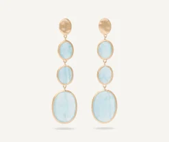 Earrings-Marco Bicego 18K Yellow Gold Aquamarine Statement Earrings Yellowgold