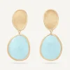 Earrings-Marco Bicego 18K Yellow Gold Aquamarine Drop Earrings Yellowgold