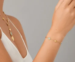 Bracelets-Marco Bicego 18K Yellow Gold Aquamarine u0026 Gold Bracelet Yellowgold