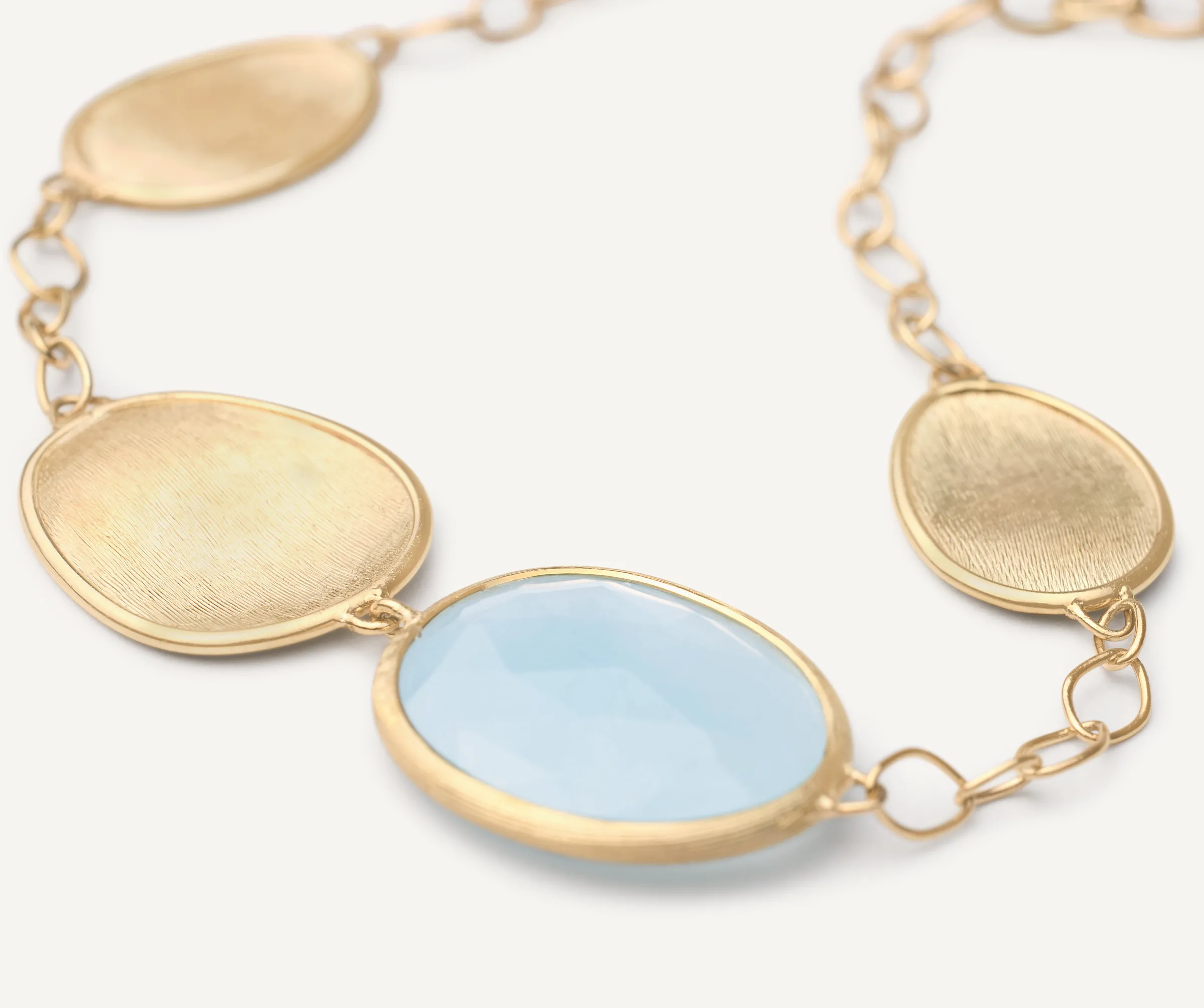 Bracelets-Marco Bicego 18K Yellow Gold Aquamarine Bracelet Yellowgold