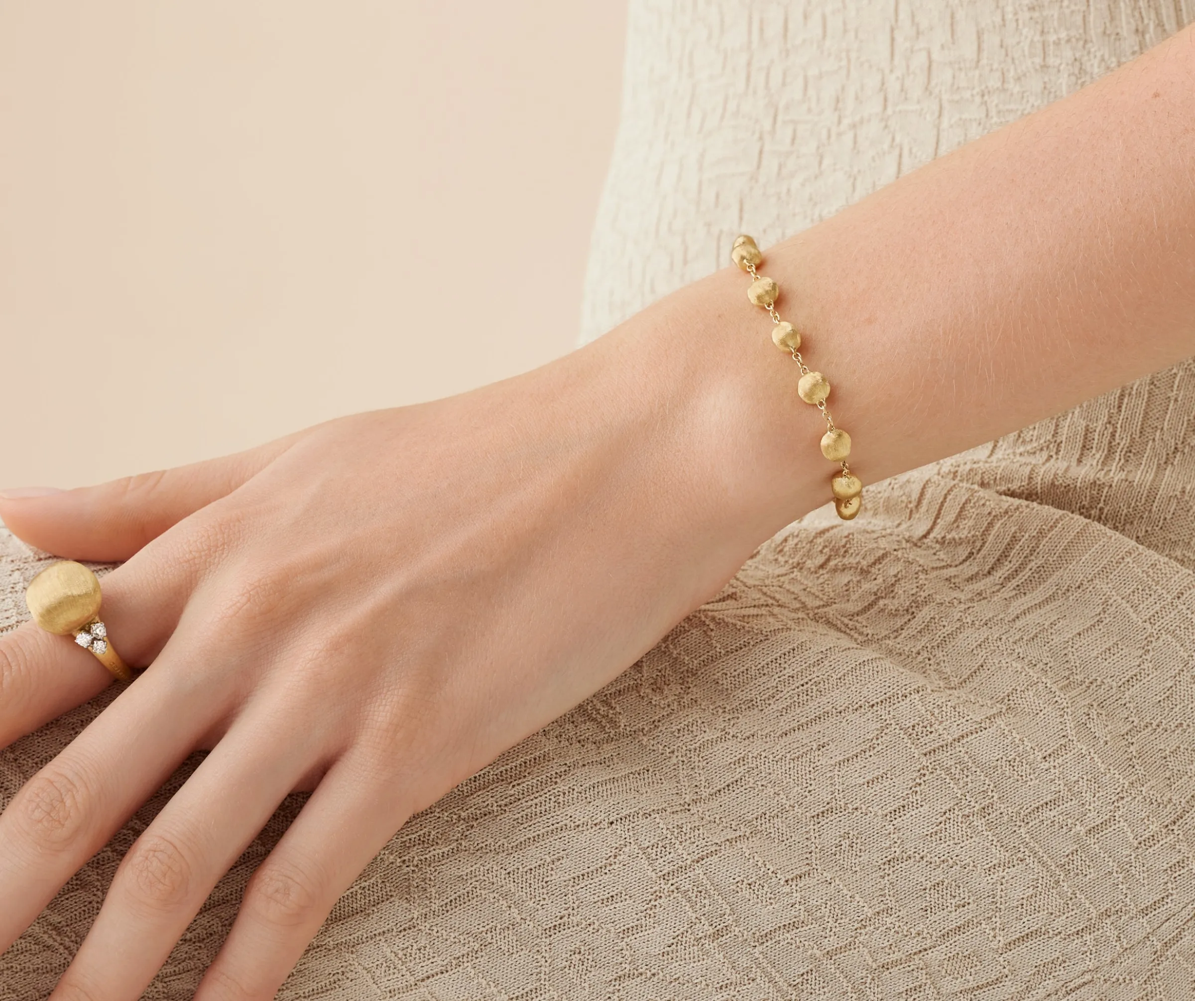 Bracelets-Marco Bicego 18K Yellow Gold Bead Bracelet Yellowgold