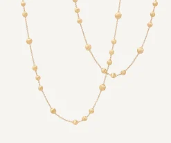 Necklaces-Marco Bicego 18K Yellow Gold Bead Long Necklace Yellowgold