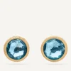 Earrings-Marco Bicego 18K Yellow Gold Blue Topaz Stud Earrings YellowGold
