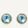 Earrings-Marco Bicego 18K Yellow Gold Blue Topaz Medium Stud Earrings YellowGold