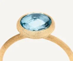 Rings-Marco Bicego 18K Yellow Gold Blue Topaz Stackable Ring YellowGold
