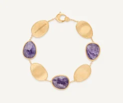 Bracelets-Marco Bicego 18K Yellow Gold Bracelet with Charoite Yellowgold
