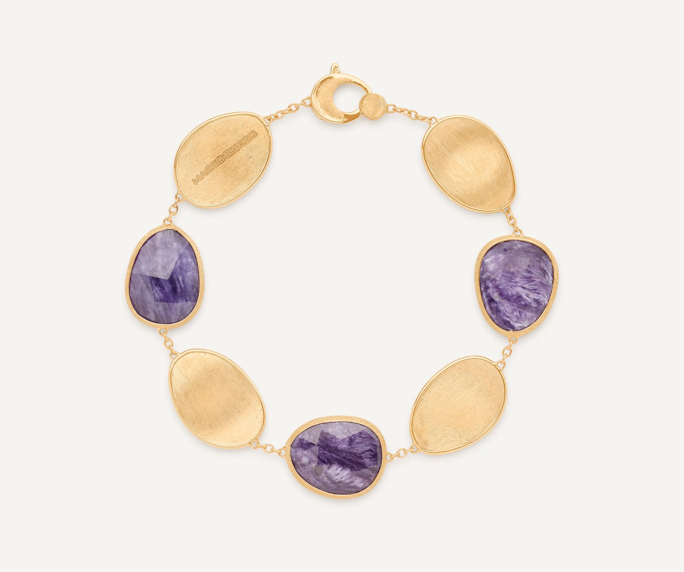 Bracelets-Marco Bicego 18K Yellow Gold Bracelet with Charoite Yellowgold