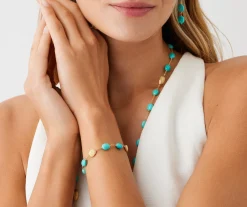 Bracelets-Marco Bicego 18K Yellow Gold Bracelet with Turquoise Yellowgold