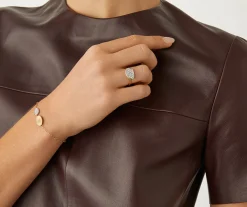 Bracelets-Marco Bicego 18K Yellow Gold Bracelet with Mini-Pavé Station Yellowgold