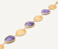 Bracelets-Marco Bicego 18K Yellow Gold Bracelet with Charoite Yellowgold