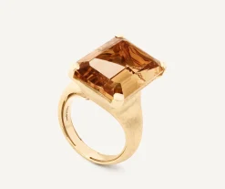 Rings-Marco Bicego 18K Yellow Gold Champagne Quartz Cocktail Ring Yellowgold
