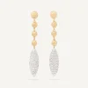Earrings-Marco Bicego 18K Yellow Gold Chandelier Earrings With Diamonds Yellowgold