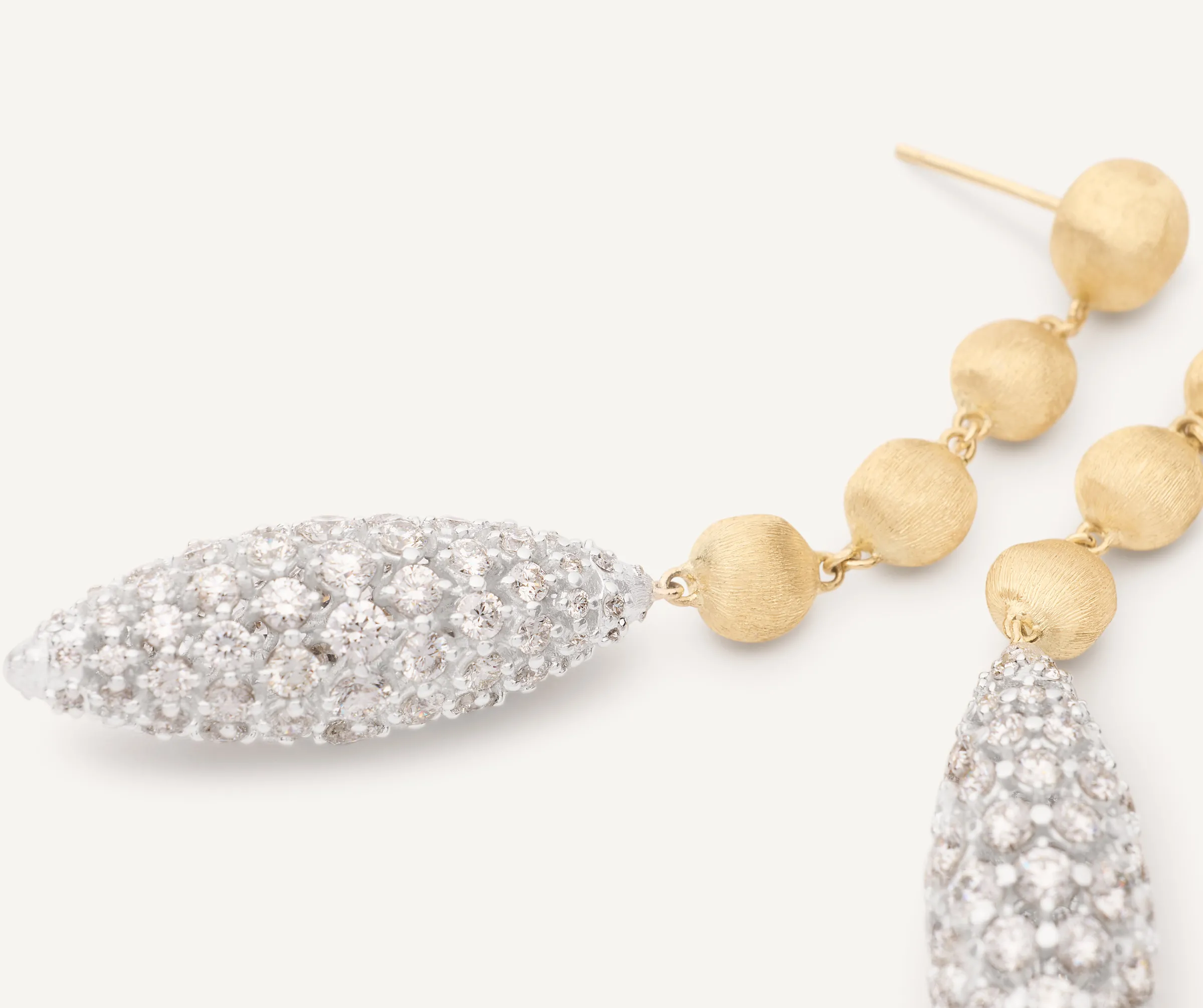 Earrings-Marco Bicego 18K Yellow Gold Chandelier Earrings With Diamonds Yellowgold