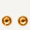 Earrings-Marco Bicego 18K Yellow Gold Citrine Stud Earrings YellowGold