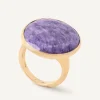 Rings-Marco Bicego 18K Yellow Gold Cocktail Ring With Charoite Yellowgold
