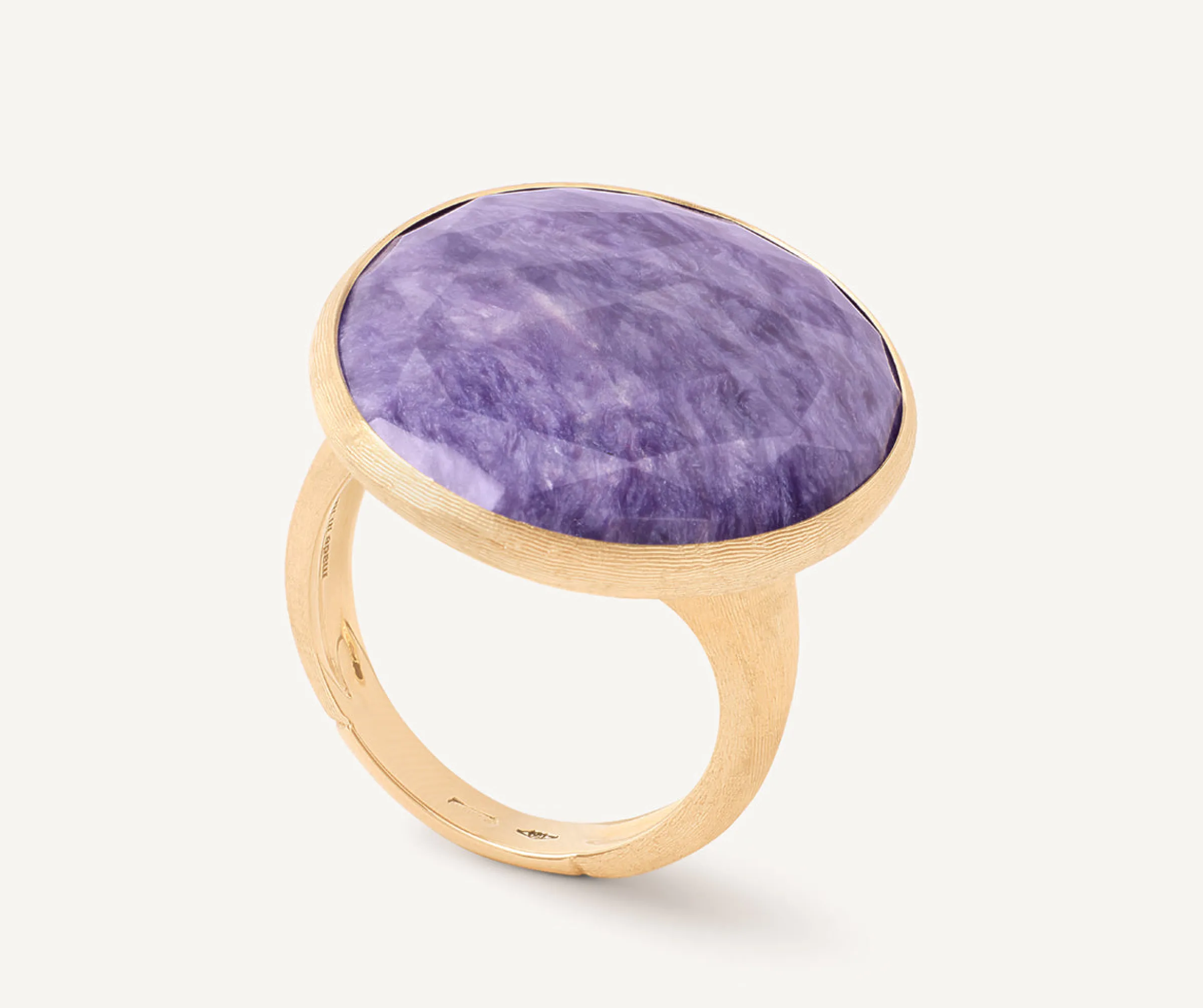 Rings-Marco Bicego 18K Yellow Gold Cocktail Ring With Charoite Yellowgold