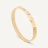 Bracelets-Marco Bicego 18K Yellow Gold Coil and Diamond Bangle Bracelet, Large Width Yellowgold