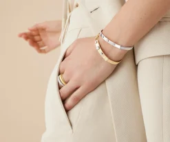 Bracelets-Marco Bicego 18K Yellow Gold Coil and Diamond Bangle Bracelet, Large Width Yellowgold