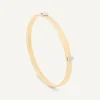 Bracelets-Marco Bicego 18K Yellow Gold Coil Bangle Bracelet With Diamond Pavé, Thin Yellowgold