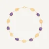 Necklaces-Marco Bicego 18K Yellow Gold Collar Necklace with Charoite Yellowgold