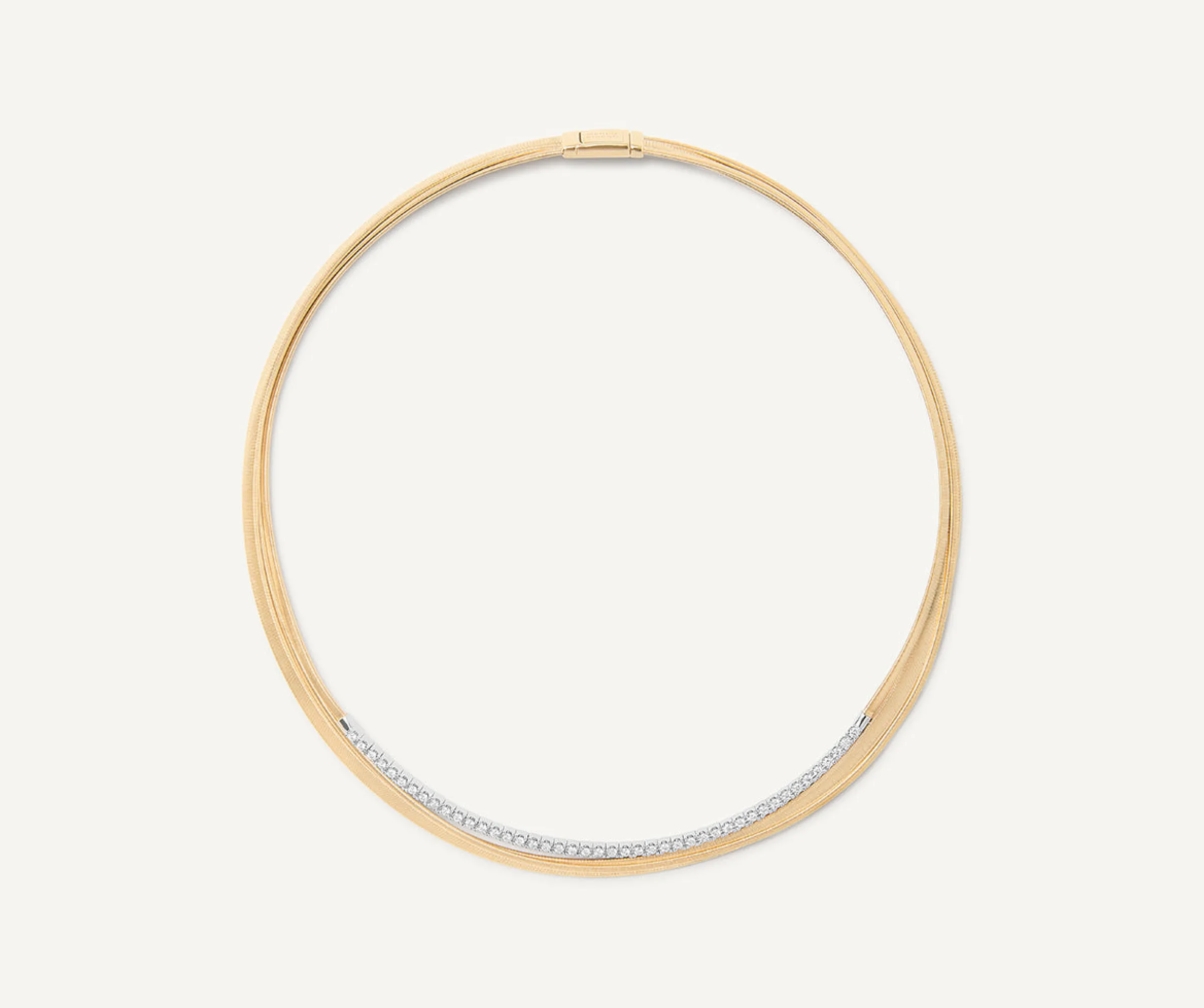 Necklaces-Marco Bicego 18K Yellow Gold Collar With Diamonds Yellowgold