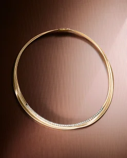 Necklaces-Marco Bicego 18K Yellow Gold Collar With Diamonds Yellowgold