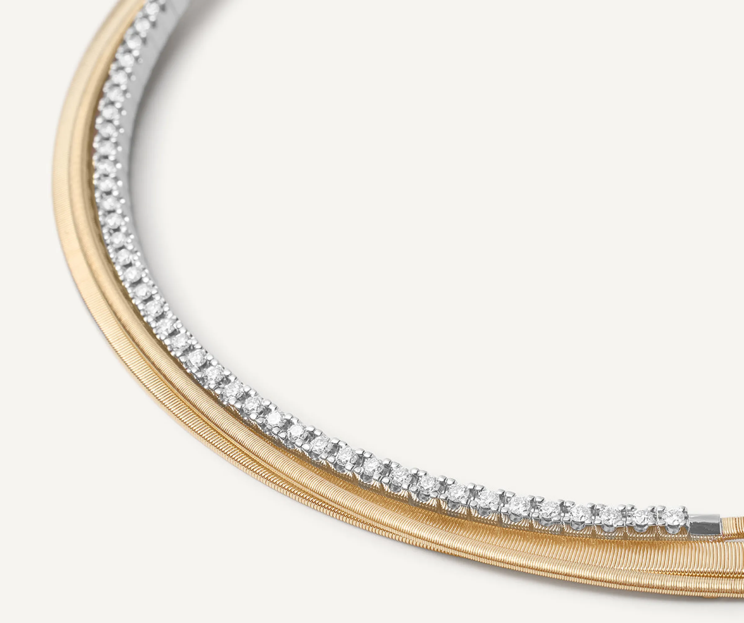 Necklaces-Marco Bicego 18K Yellow Gold Collar With Diamonds Yellowgold